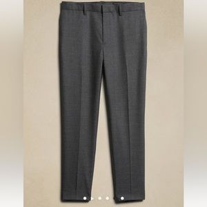Banana Republic Men’s Tailored Fit Wool  Blend Trousers
